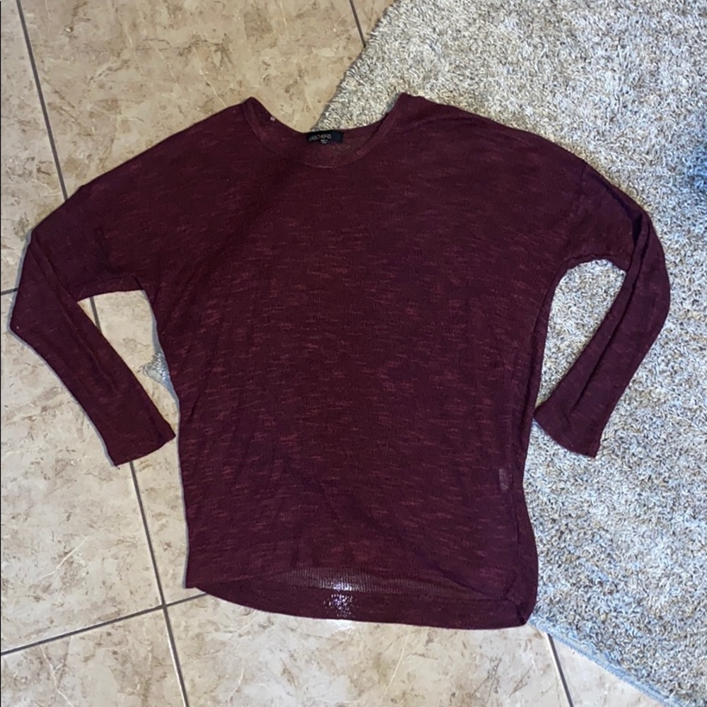 Weavers Burgundy Top